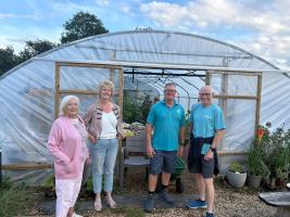 The Funds we donated went towards the Poly Tunnel